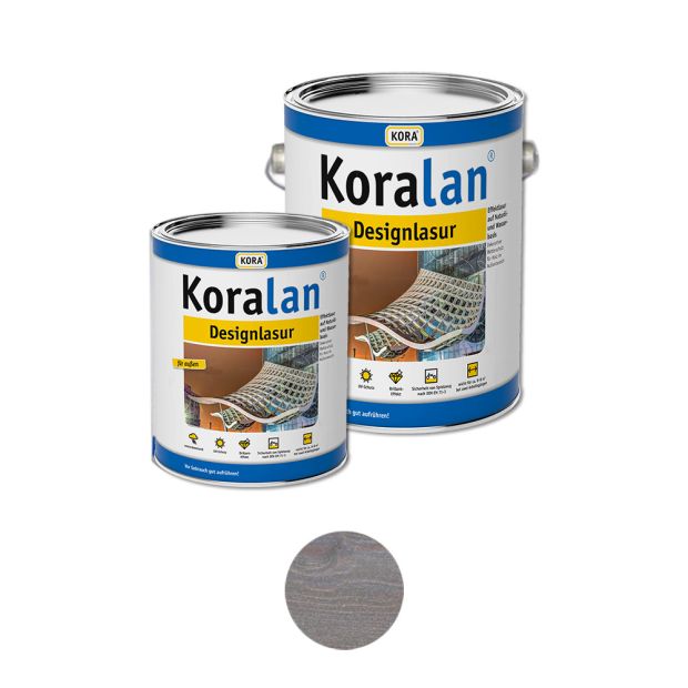 Koralan Designlasur Altgrau - 2,5 Liter